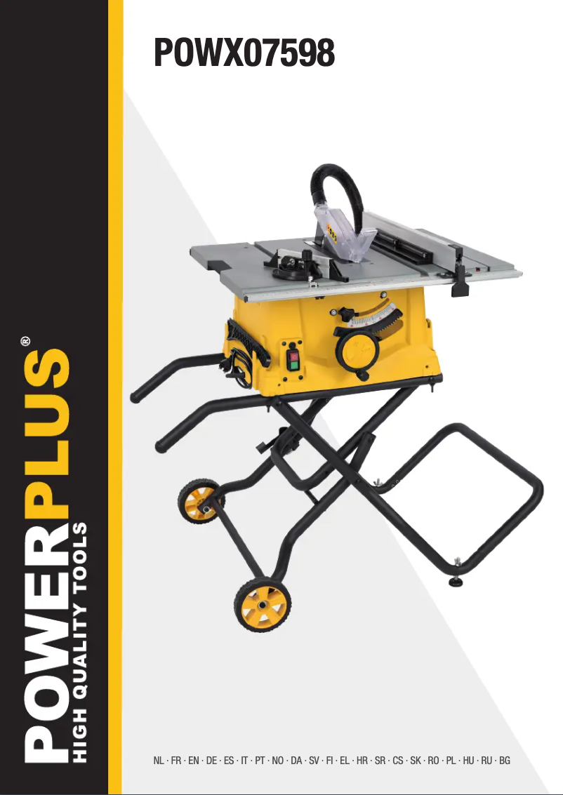 Page 1 de la notice Manuel utilisateur PowerPlus POWX07598