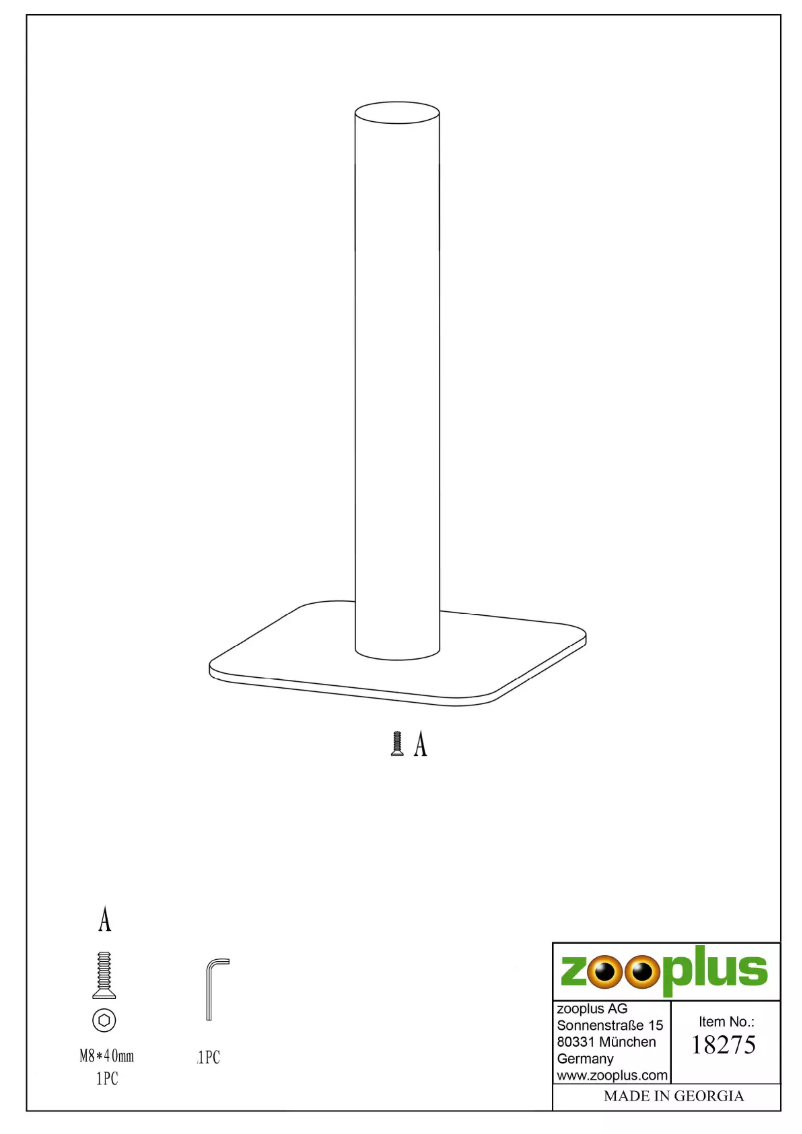 Página 1 del manual Manual de usuario Zooplus Olga