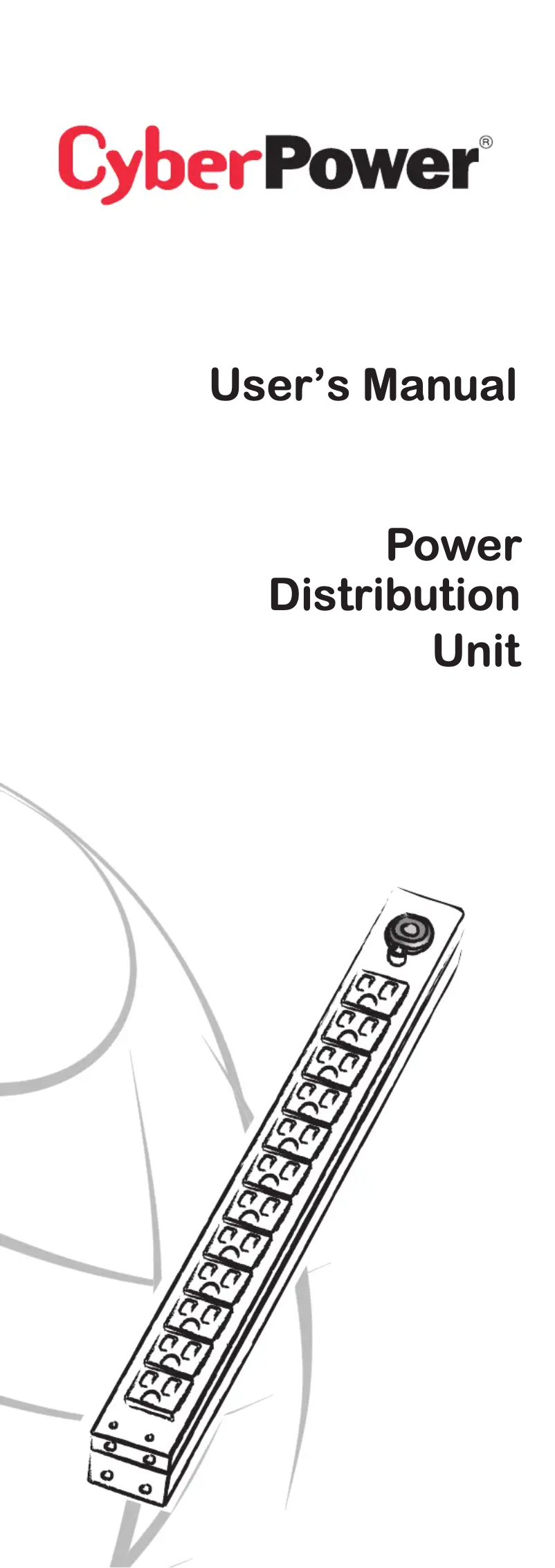 Page n°1 - Manuel utilisateur CyberPower PDU20BVHVIEC38F