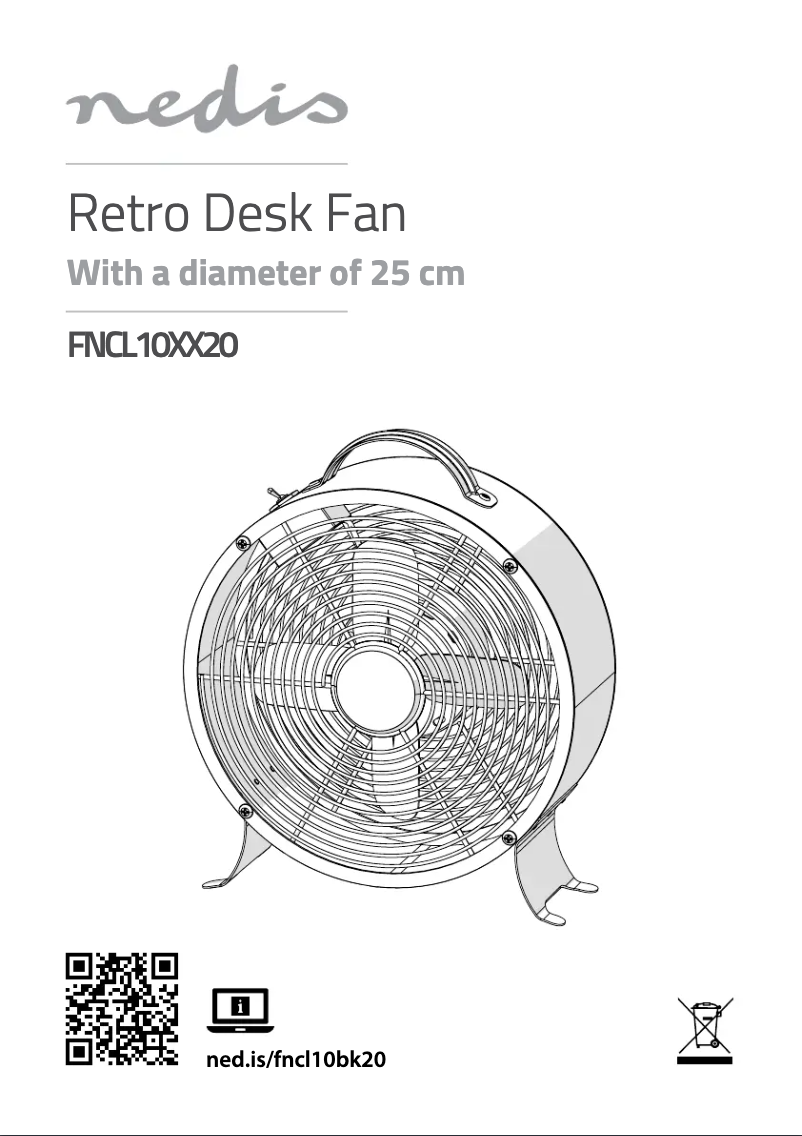 Page 1 de la notice Manuel utilisateur Nedis FNCL10WT20