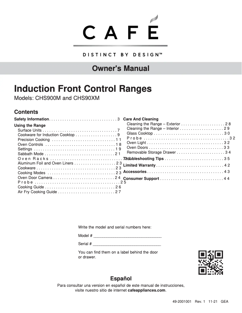 Image de la première page du manuel de l'appareil Café CHS90XM2NS5