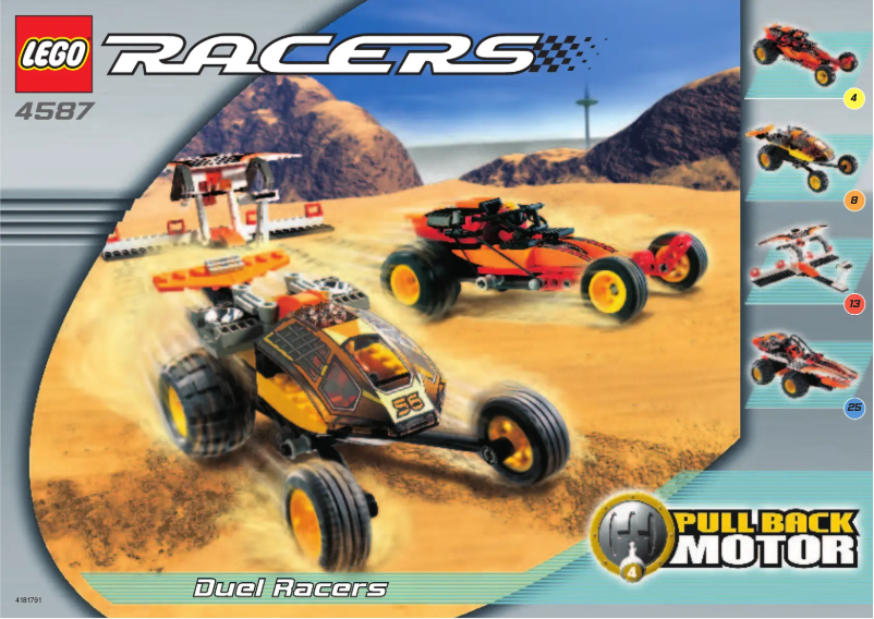 Page 1 de la notice Manuel utilisateur Lego Duel Racers