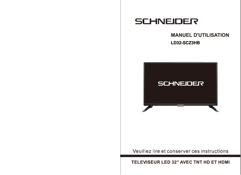 Page 1 de la notice Manuel utilisateur Schneider LD32-SCZ3HB