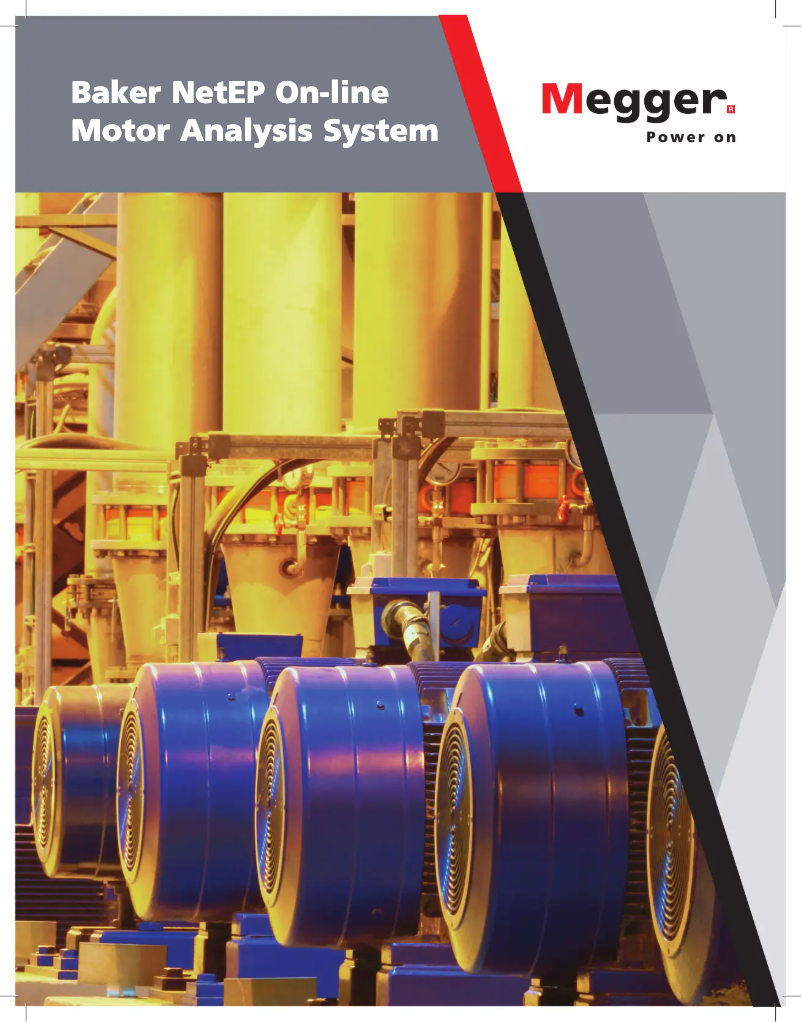 Page 1 de la notice Brochure Megger Baker NetEP