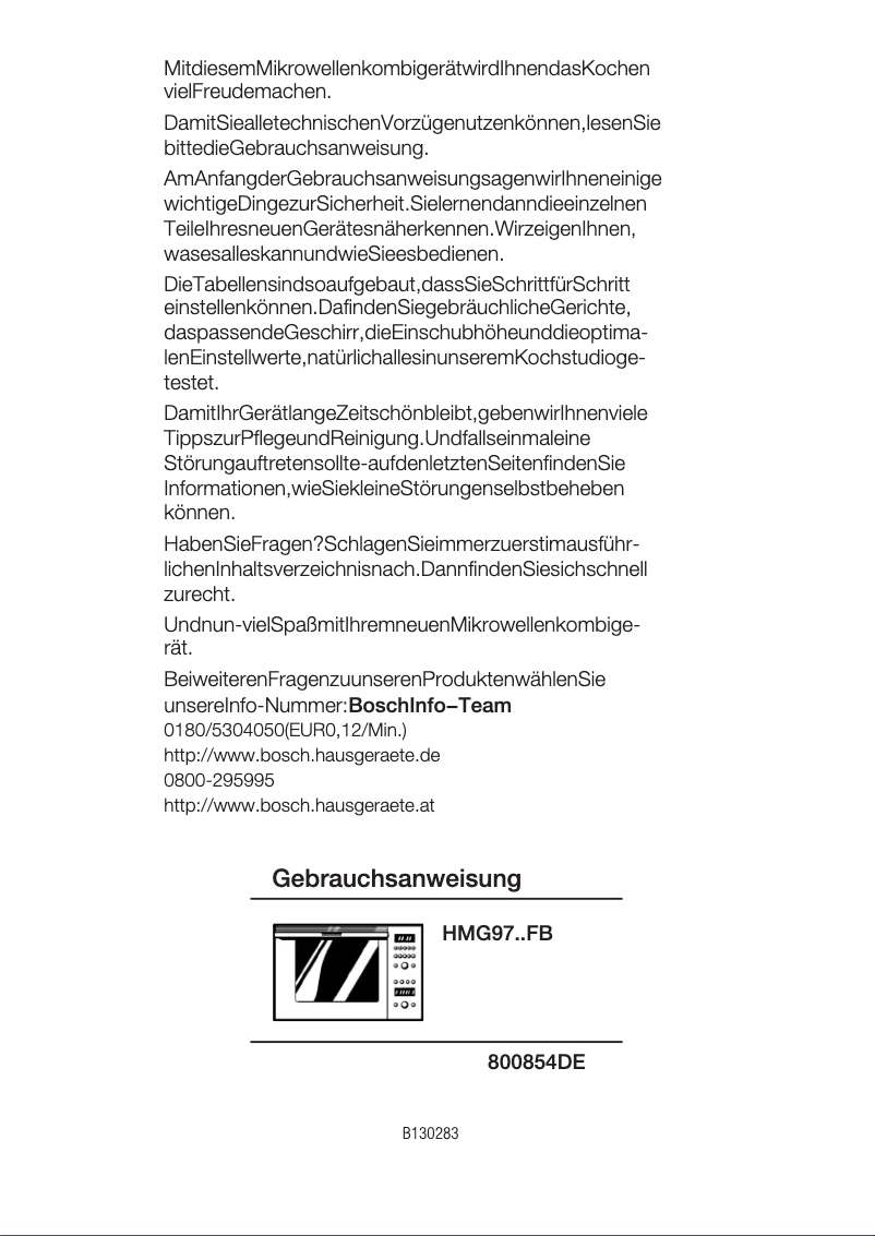 Image de la première page du manuel de l'appareil HMG 9760