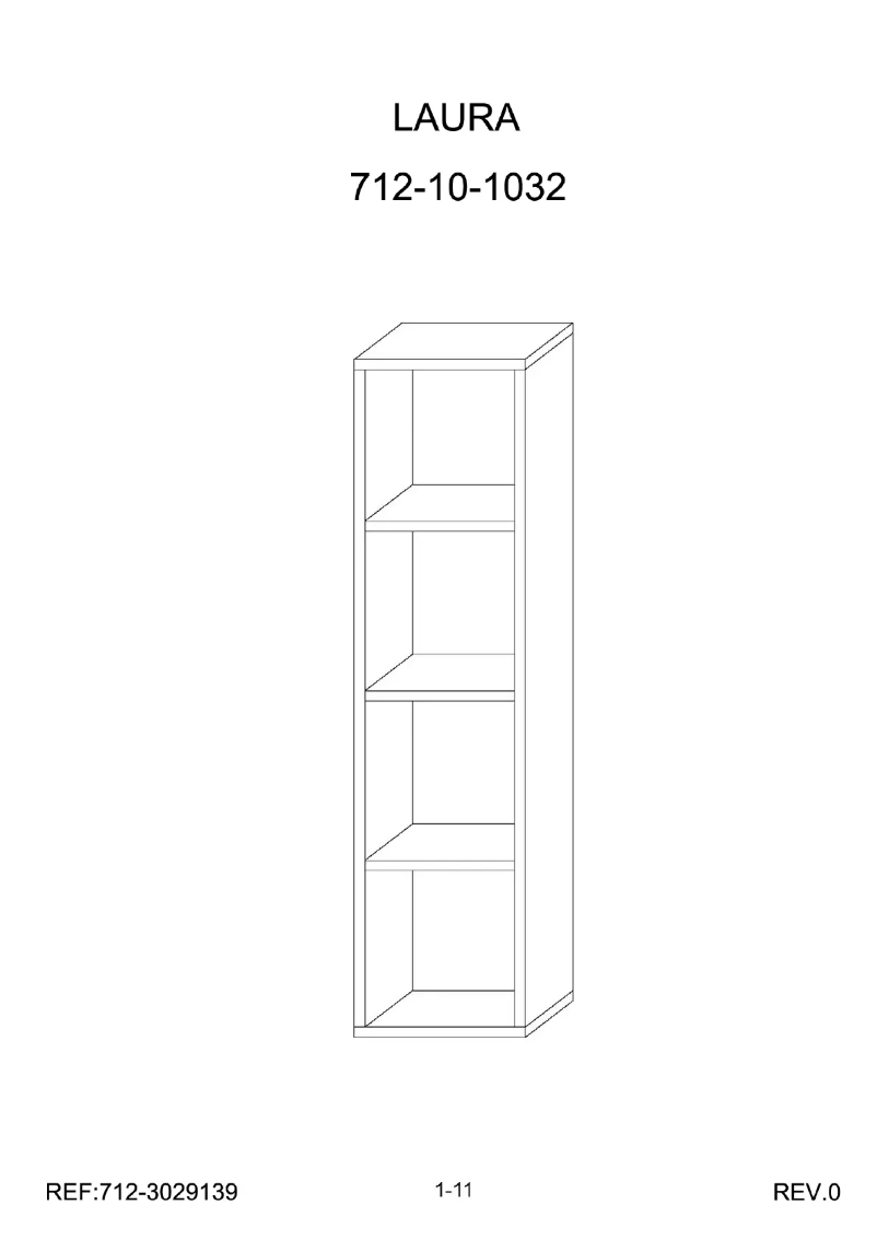 Imagen de la primera página del manual del dispositivo Laura (30x29x181)