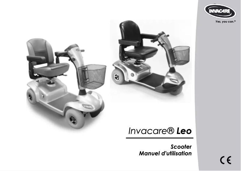 Page n°1 - Manuel utilisateur Invacare Leo