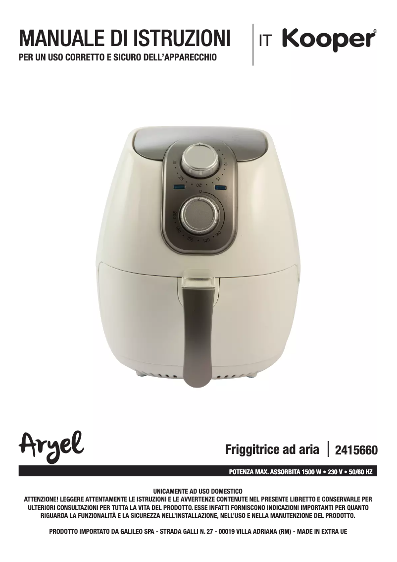 Image de la première page du manuel de l'appareil 2415660
