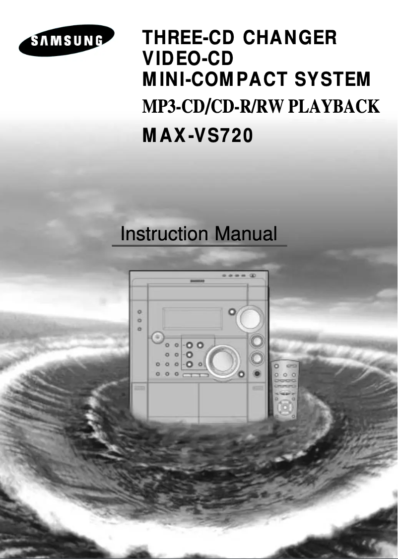 Page 1 de la notice Manuel utilisateur Samsung MAX-VS720