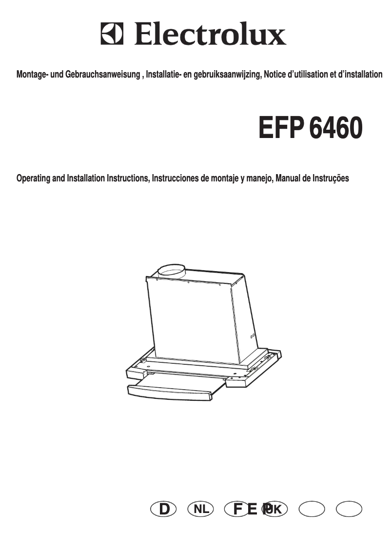 Page n°1 - Manuel utilisateur Electrolux EFP 6460