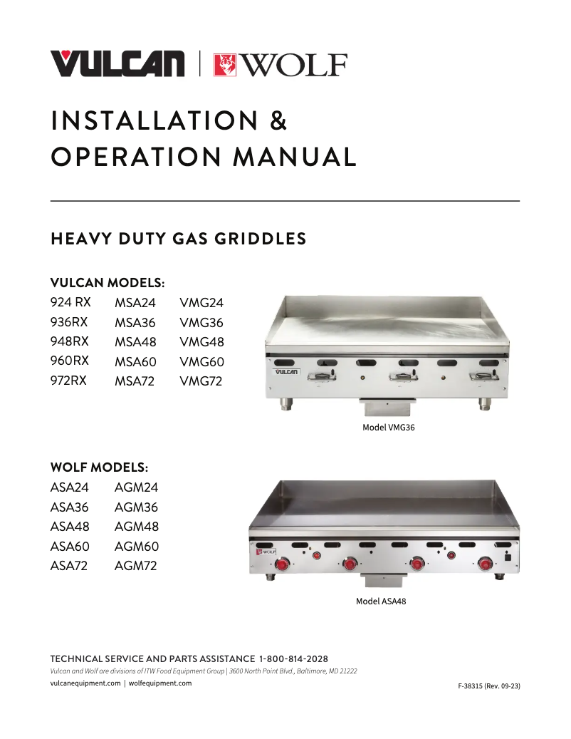 Page 1 de la notice Manuel utilisateur Vulcan 948RX