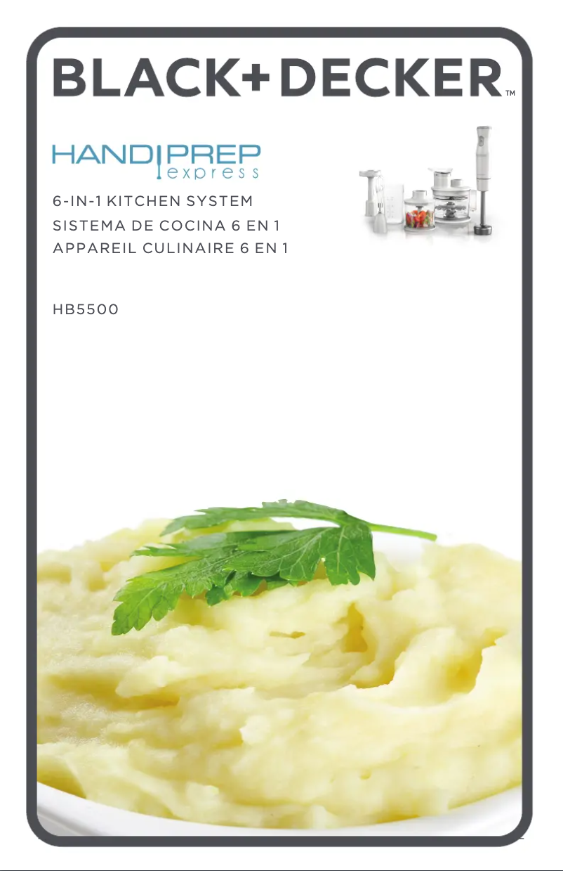 Imagen de la primera página del manual del dispositivo Handiprep Express HB5500