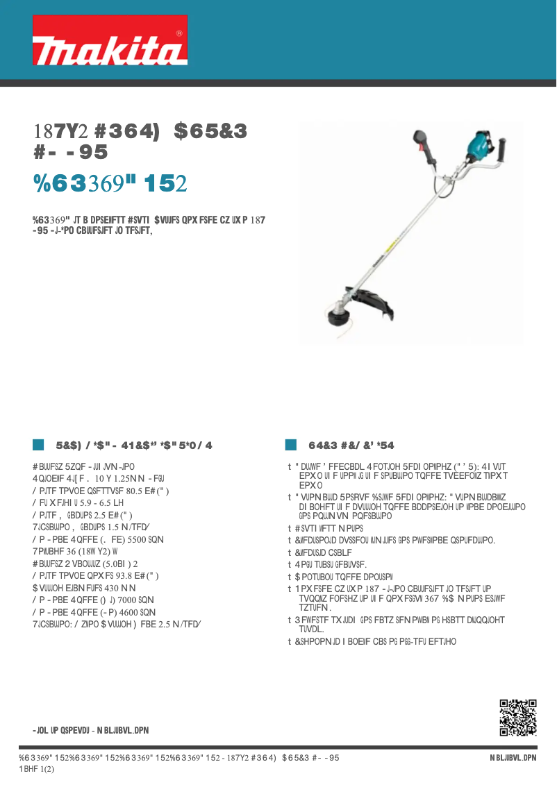 Image de la première page du manuel de l'appareil DUR369APT2