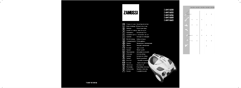 Image de la première page du manuel de l'appareil ZAN1656