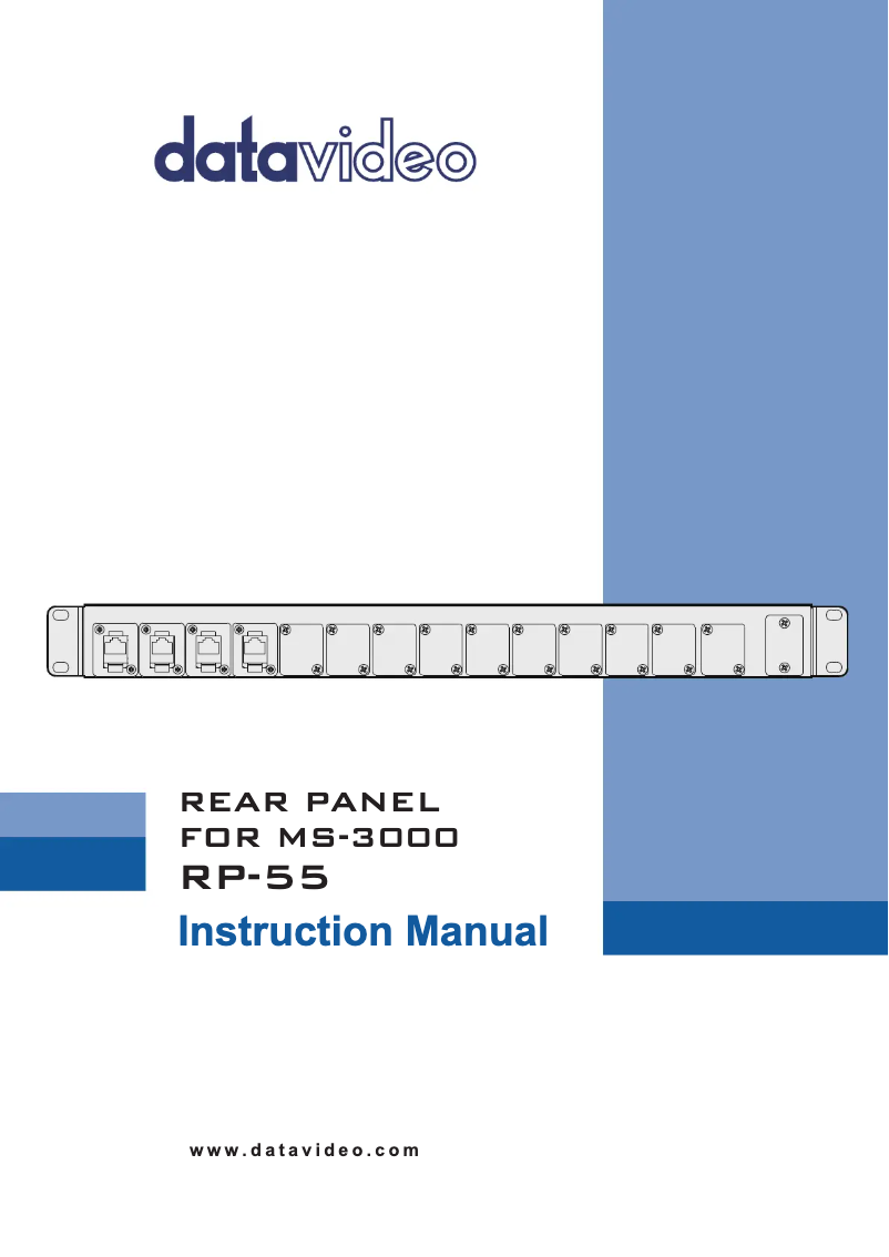 Image de la première page du manuel de l'appareil RP-55