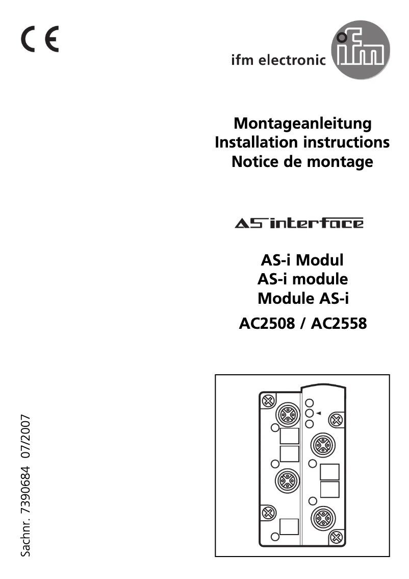 Página 1 del manual Manual de usuario IFM AC2508