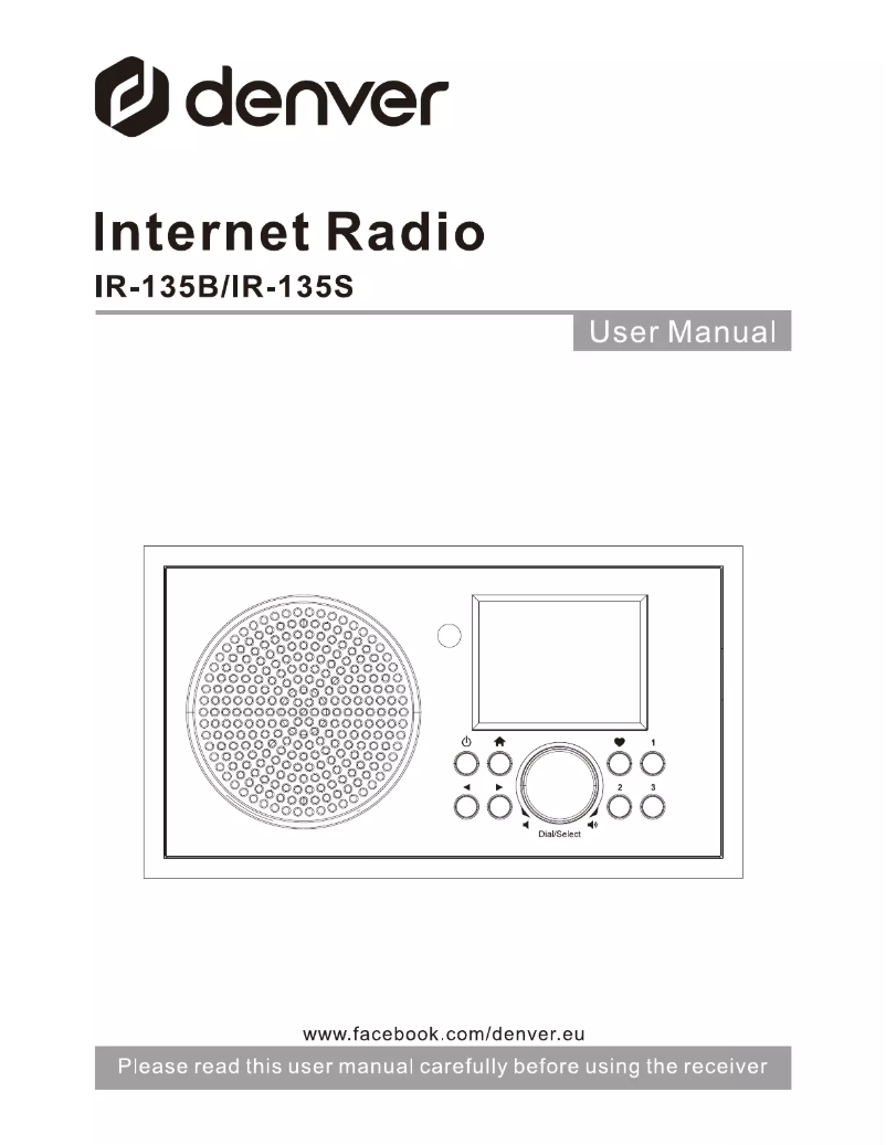 Page 1 de la notice Manuel utilisateur Denver IR-135B