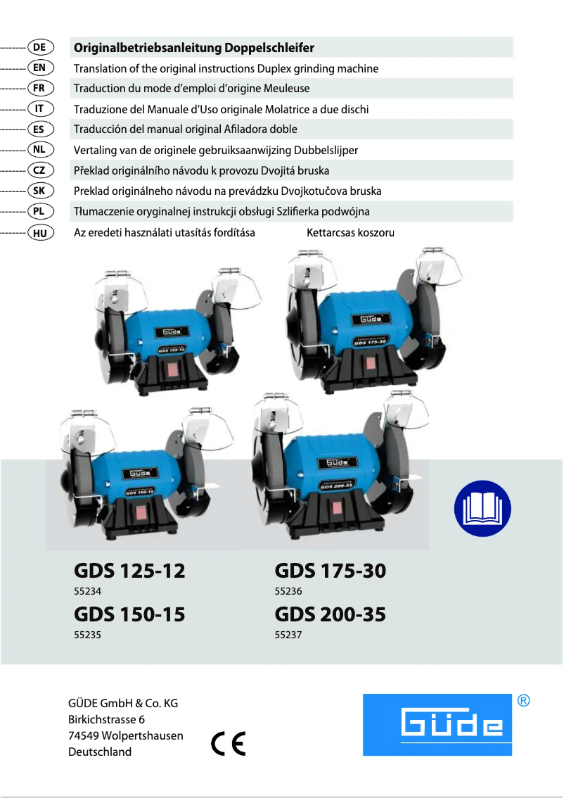 Page n°1 - Manuel utilisateur Güde GDS 200