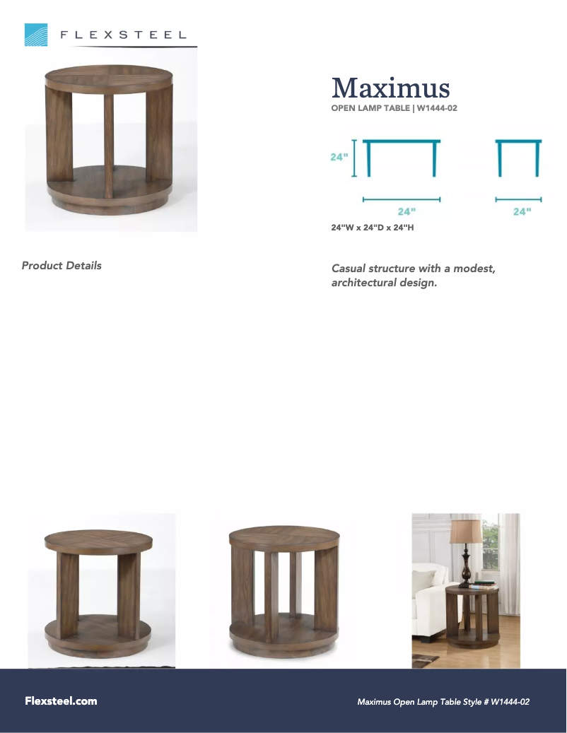 Page n°1 - Manuel utilisateur Flexsteel Maximus W1444-02
