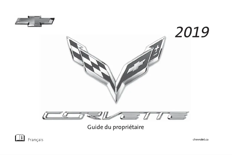 Image de la première page du manuel de l'appareil Corvette (2019)