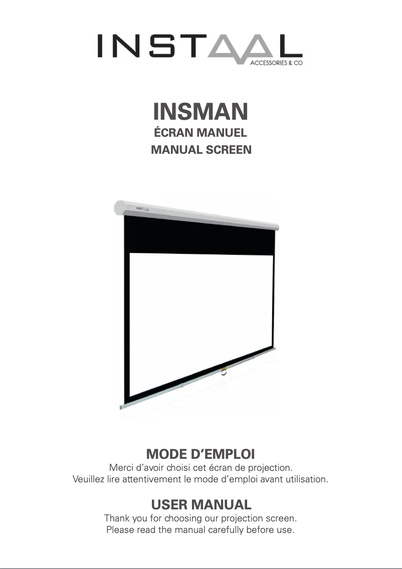 Page n°1 - Manuel utilisateur Instaal INSMAN 240C