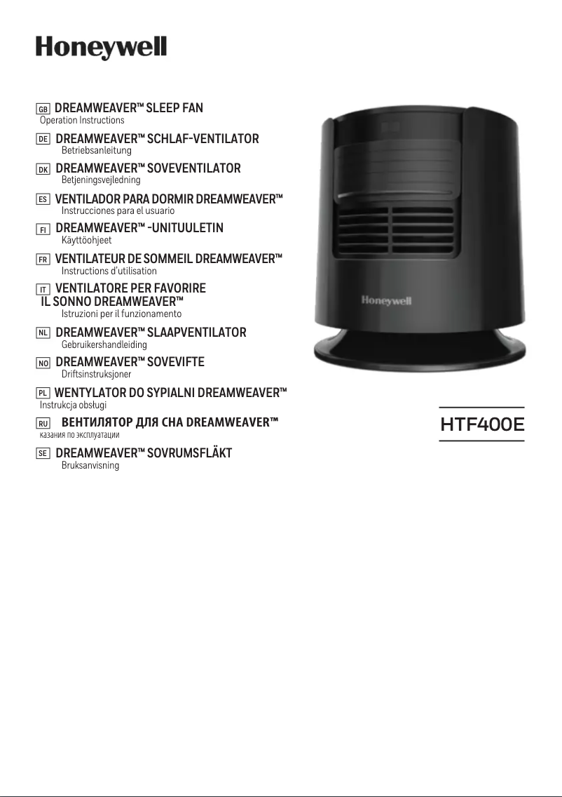 Page 1 de la notice Manuel utilisateur Honeywell HTF400E4