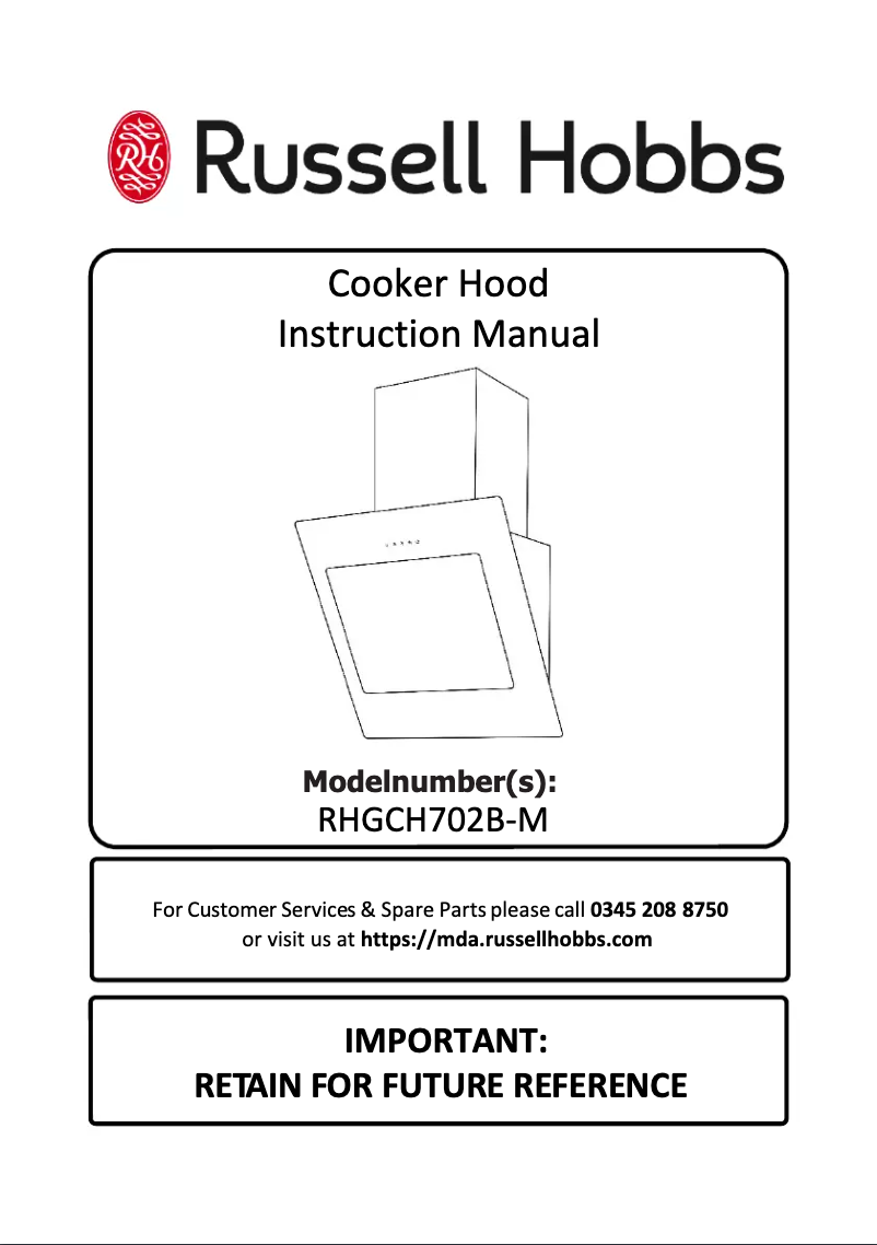 Image de la première page du manuel de l'appareil RHGCH702B-M