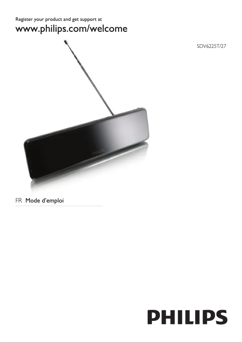 Page n°1 - Manuel utilisateur Philips SDV6225T
