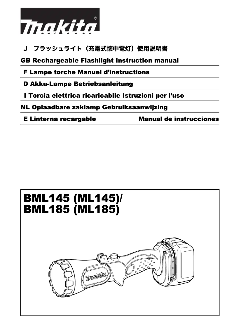 Page 1 de la notice Manuel utilisateur Makita BML145