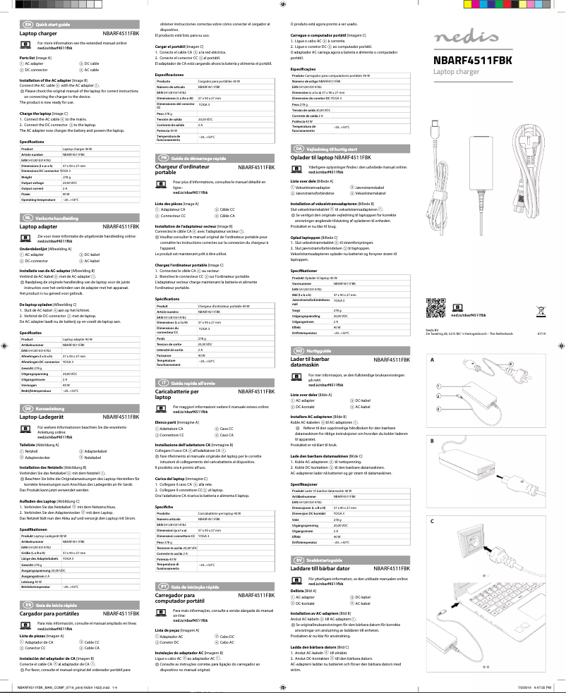 Image de la première page du manuel de l'appareil NBARF4511FBK