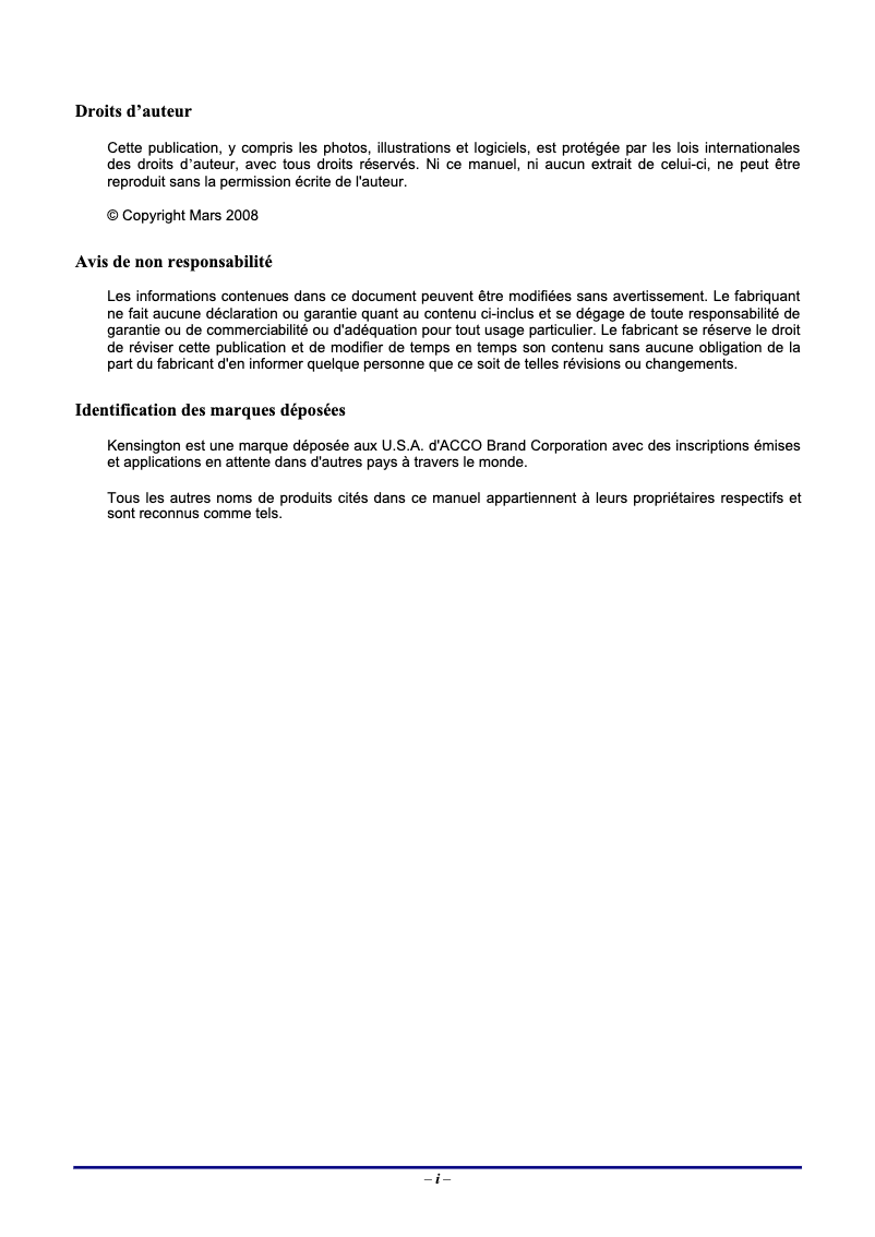 Page 1 de la notice Manuel utilisateur LG DS420
