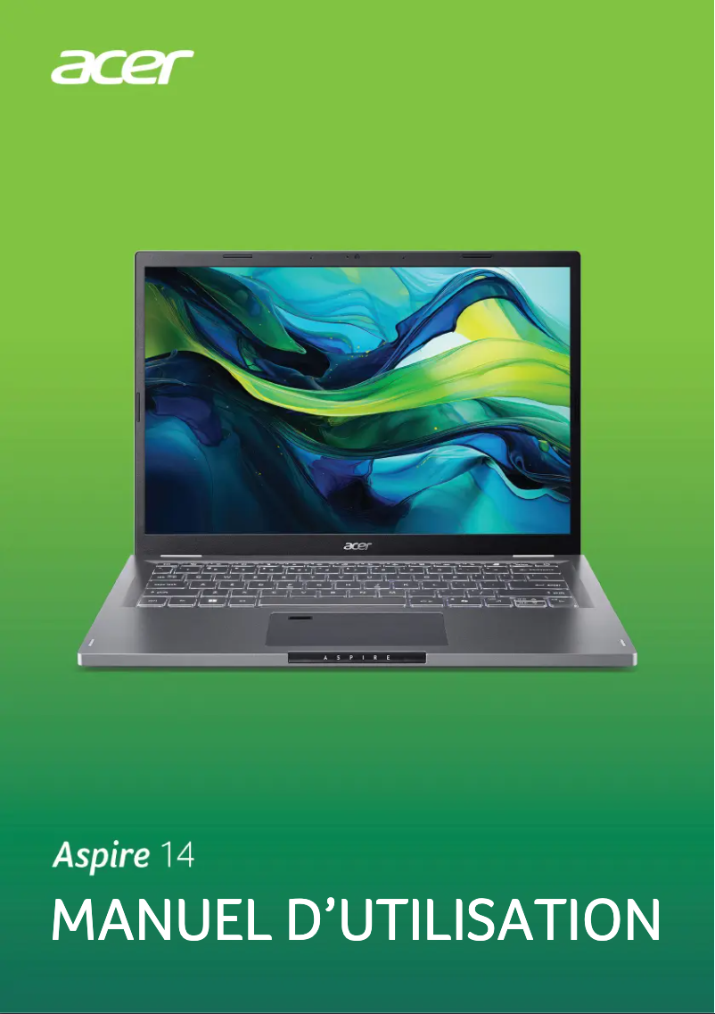 Page 1 de la notice Manuel utilisateur Acer Chromebook 14