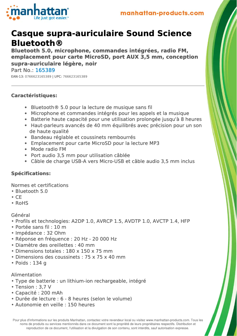 Image de la première page du manuel de l'appareil 165389