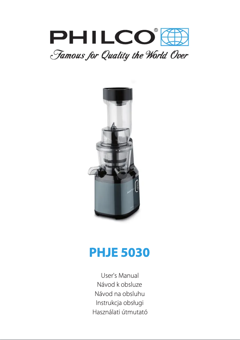 Page 1 de la notice Manuel utilisateur Philco PHJE 5030
