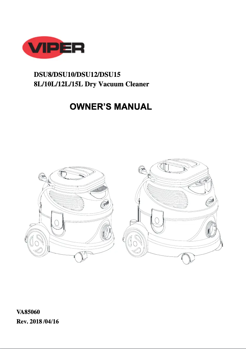 Image de la première page du manuel de l'appareil DSU10