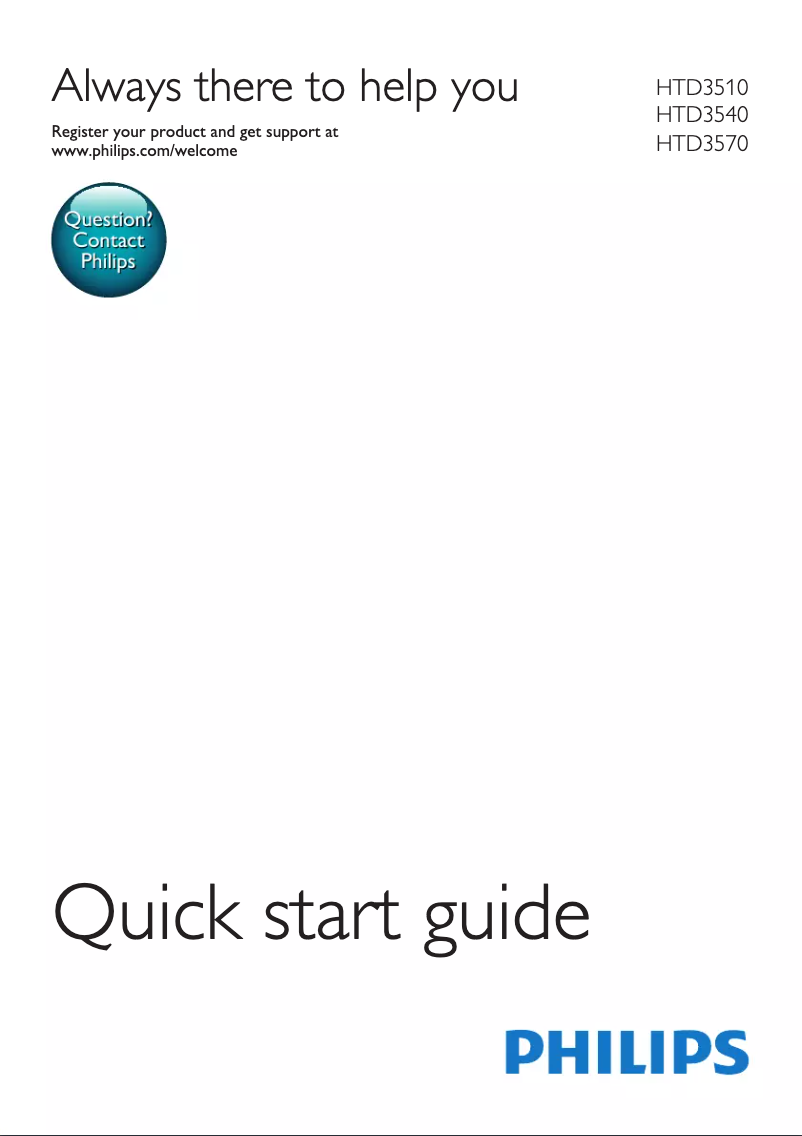 Imagen de la primera página del manual del dispositivo HTD3510