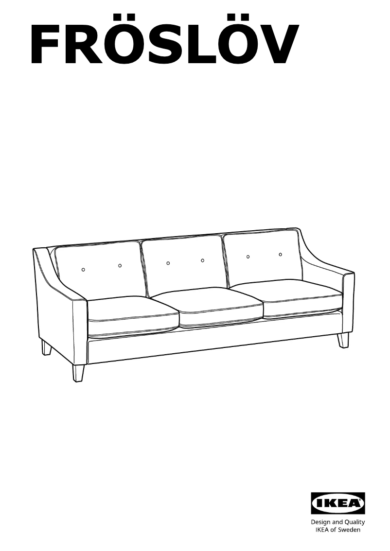 Page 1 de la notice Manuel utilisateur Ikea FRÖSLÖV 305.347.51