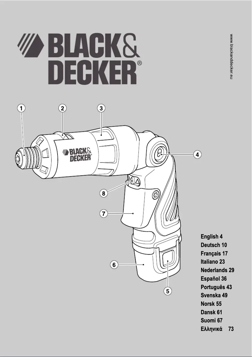 Página 1 del manual Manual de usuario Black & Decker HP362