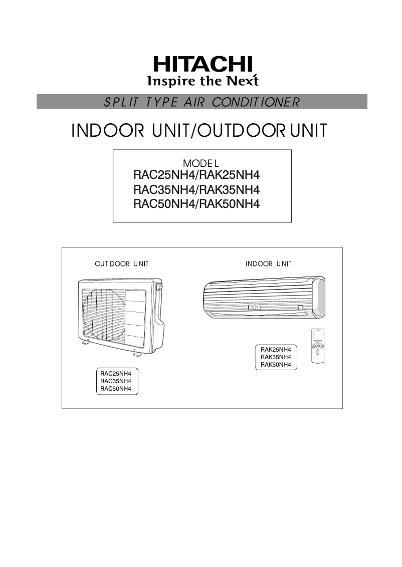 Página 1 del manual Manual de usuario Hitachi RAK50NH4