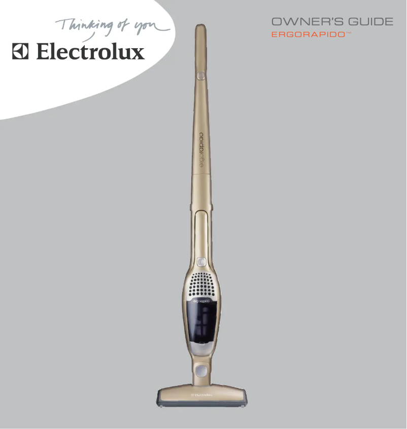 Image de la première page du manuel de l'appareil Ergorapido ZB2925