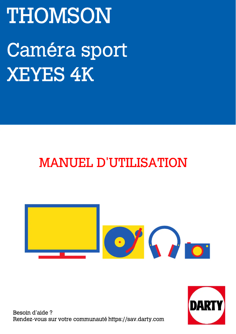 Page 1 de la notice Manuel utilisateur Thomson XEYES 4K