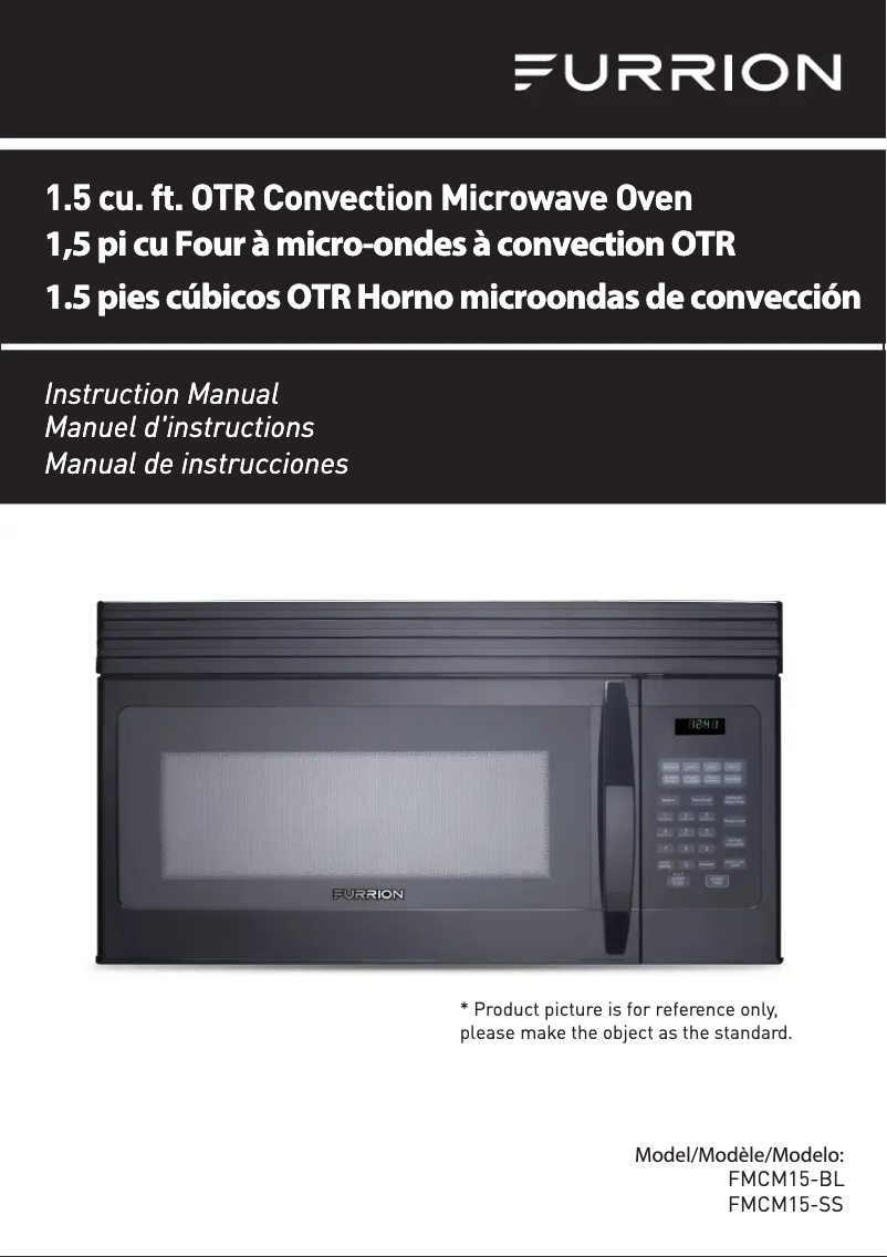 Page 1 de la notice Manuel utilisateur Furrion FMCM15-BL