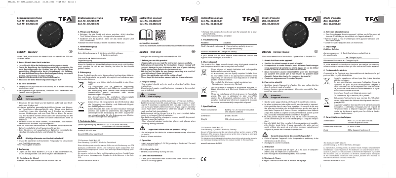 Image de la première page du manuel de l'appareil 60.3056.01