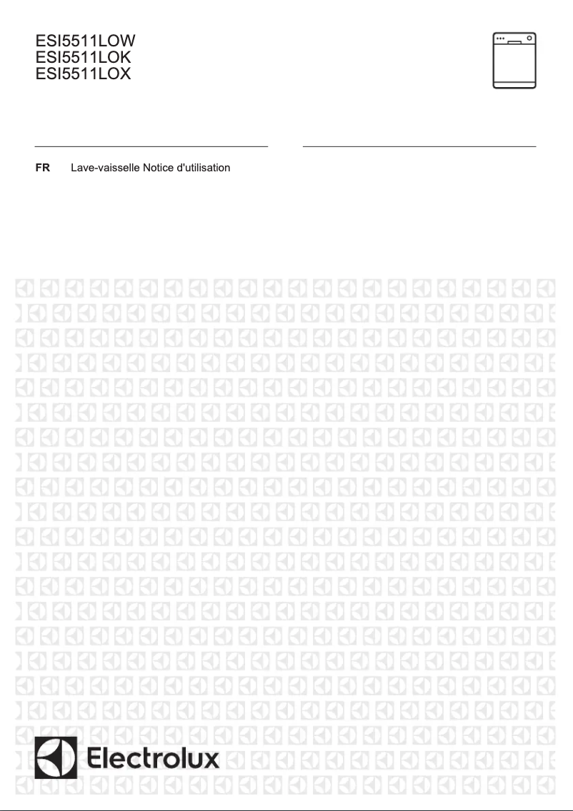 Page 1 de la notice Manuel utilisateur Electrolux ESI5511LOK