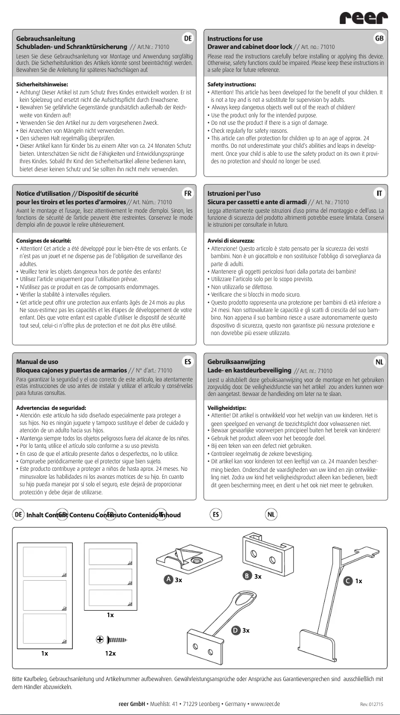 Image de la première page du manuel de l'appareil 71040