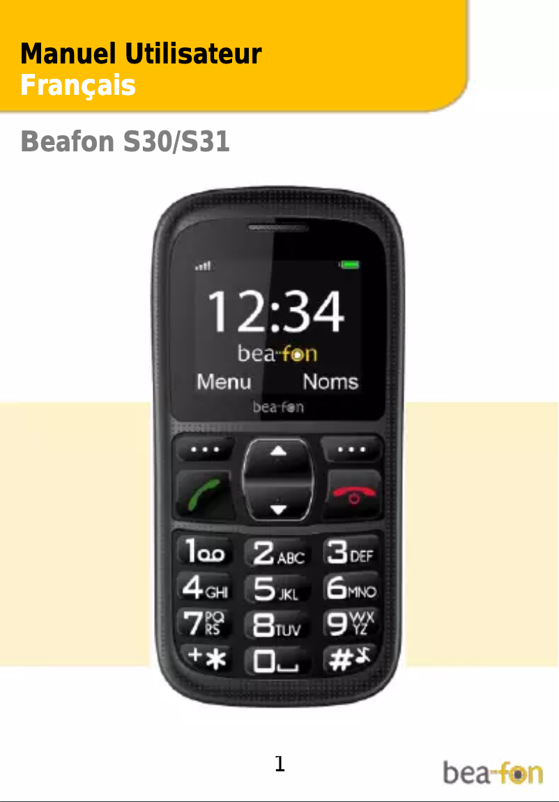 Image de la première page du manuel de l'appareil S31