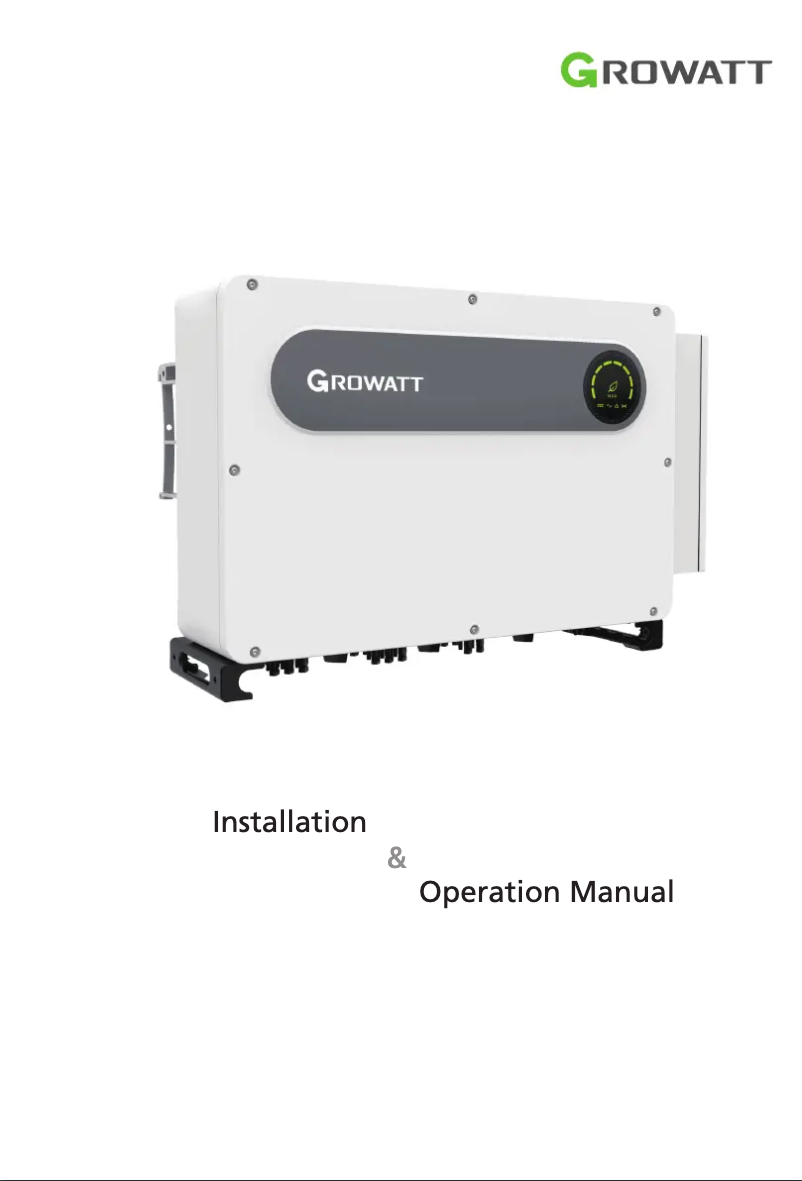 Image de la première page du manuel de l'appareil MAX 100-150KTL3-X2 LV