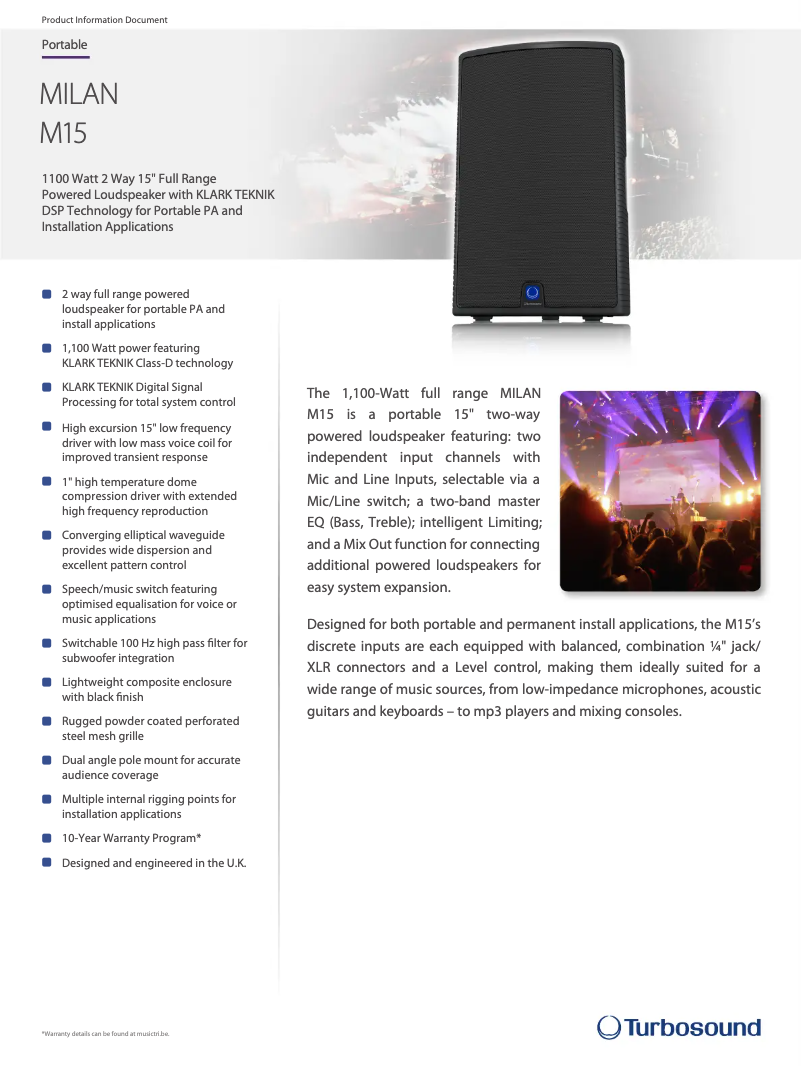 Imagen de la primera página del manual del dispositivo Milan M15