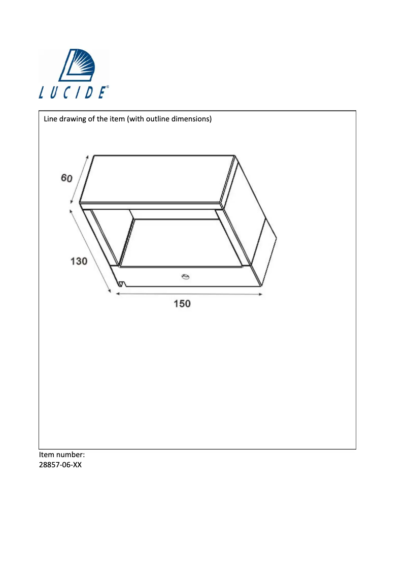 Page 1 de la notice Manuel utilisateur Lucide Goa 28857/06/31