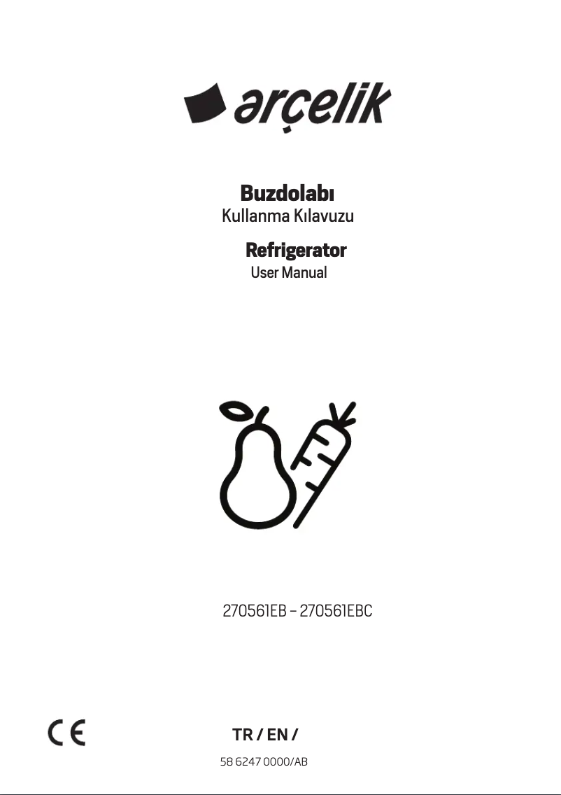 Page n°1 - Manuel utilisateur Arçelik 270561 EBC